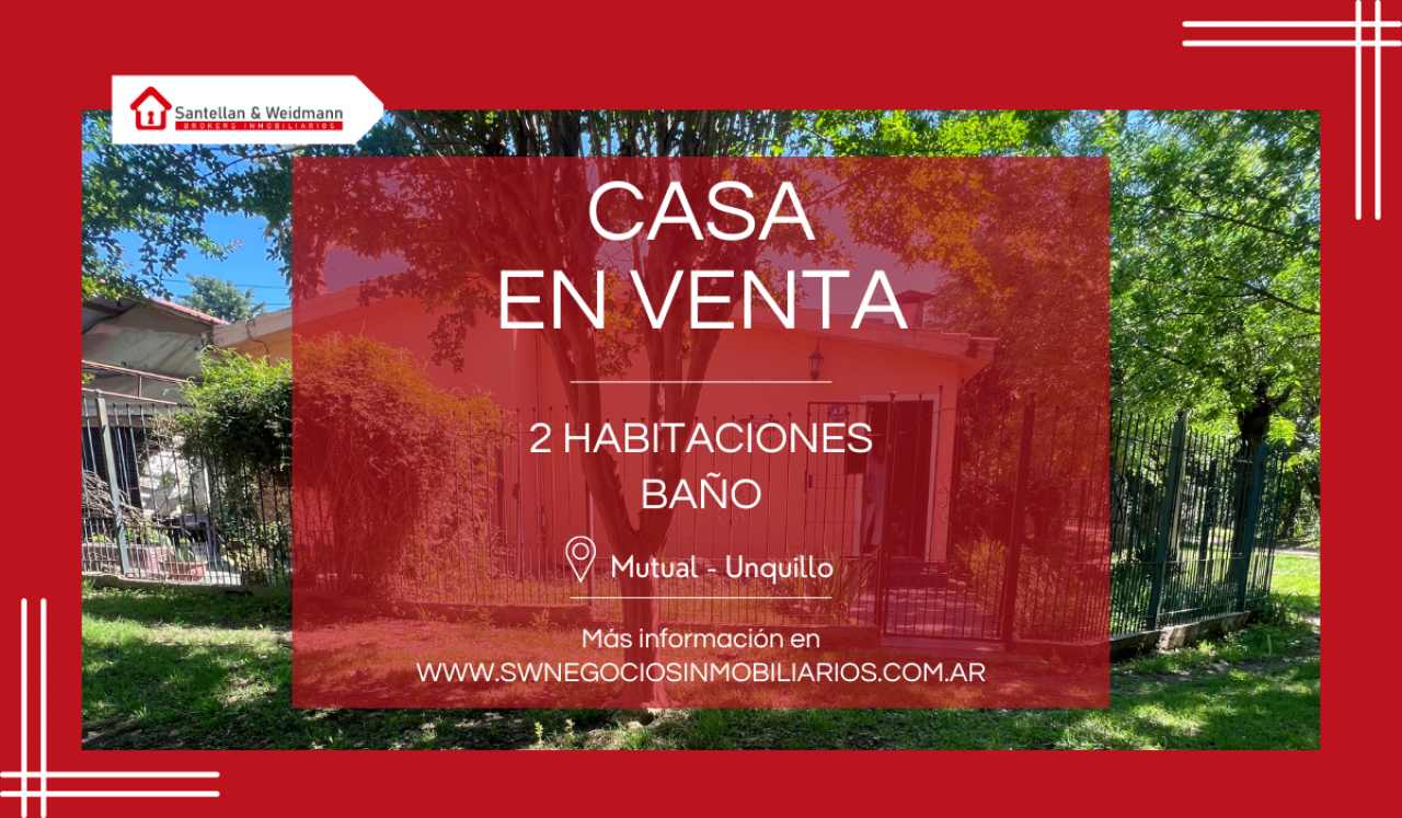 Casa ubicada en Barrio Mutual – Unquillo